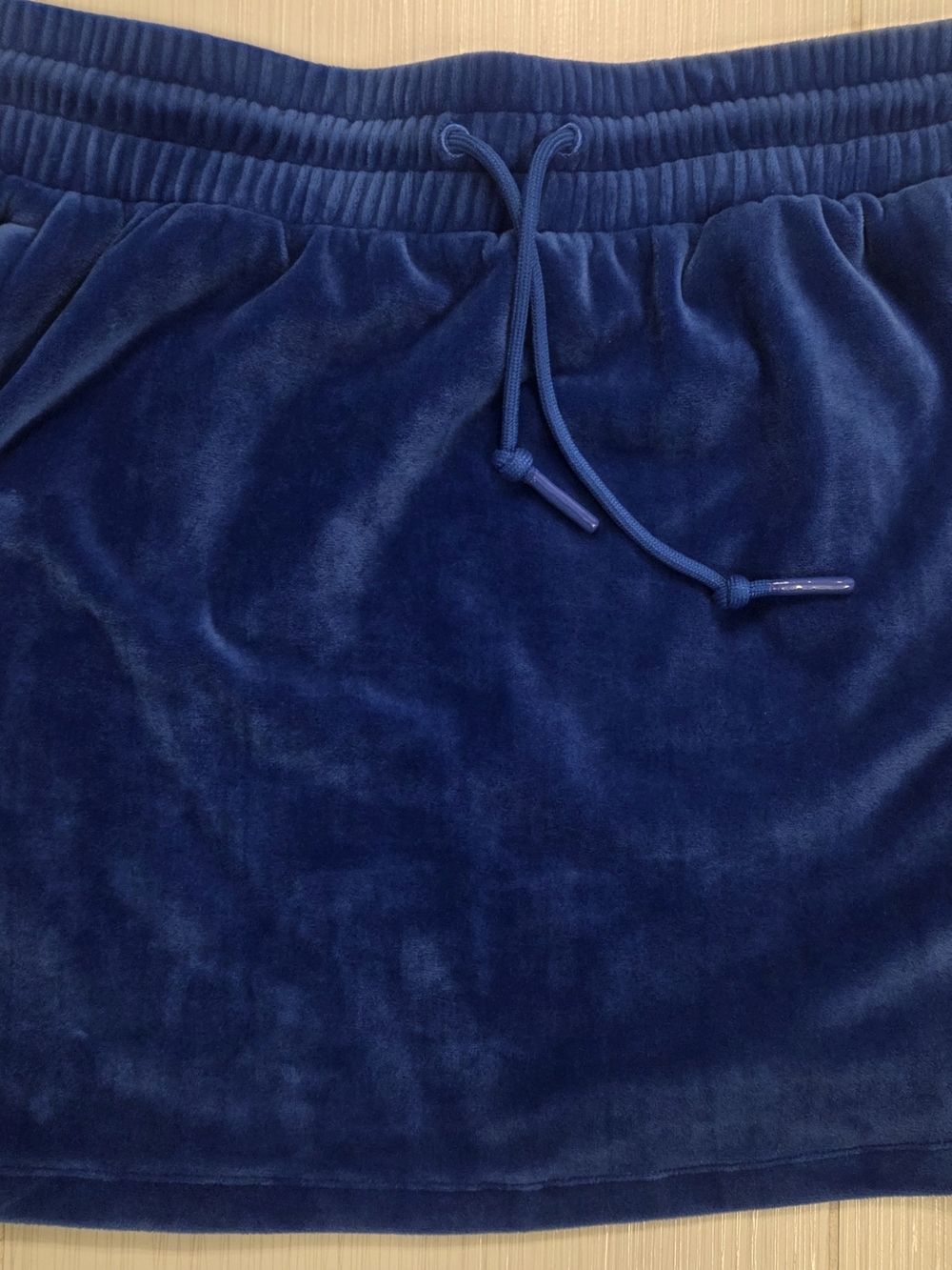 adidas Jeremy Scott Navy Blue Track Shorts with Yellow Label
